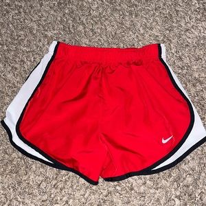 Red dry fit Nike shorts size small